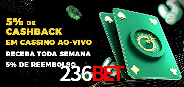 Promoções do cassino ao Vivo 236bet